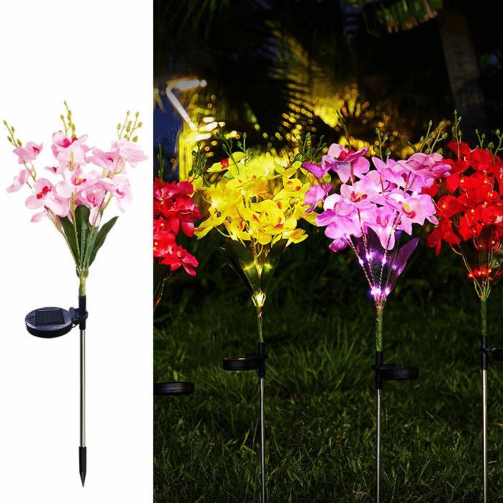 Stake Light Solar Butterfly Flower Lamp Waterproof Solar Powered LED Light Path Decoration