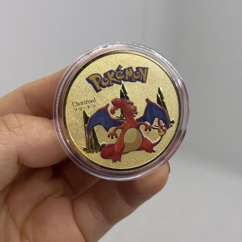 Pokemon Anime Gold Coin Game Commemorative Coin Pikachu Collection- Cute Decorative Piece