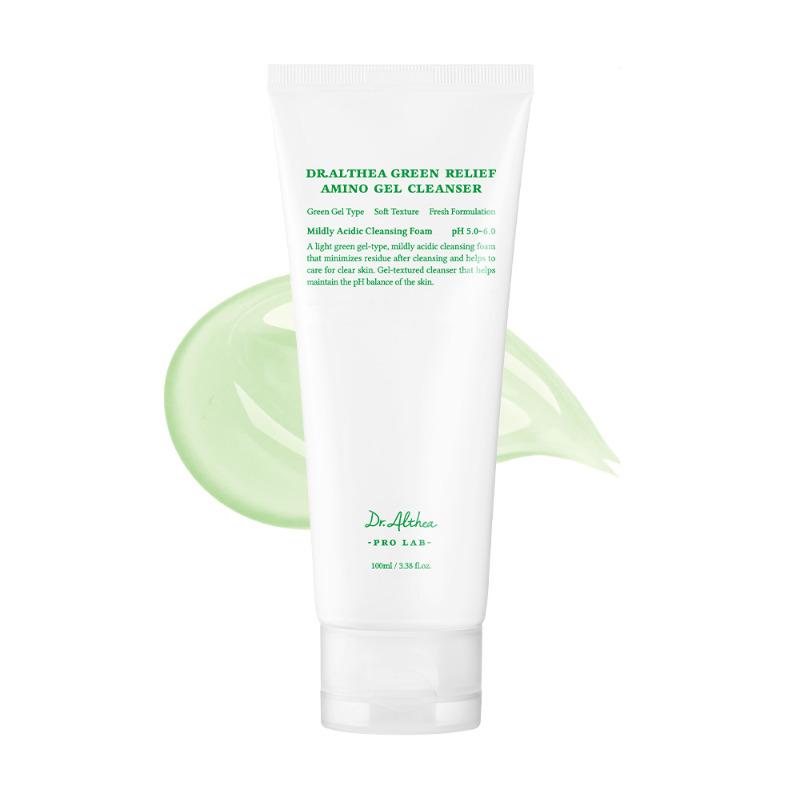 DR.ALTHEA Green Relief Amino Gel Cleanser – Gentle Hydrating Gel Cleanser (100ml × 2)