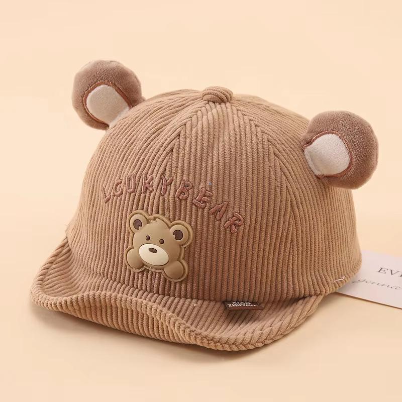 

Детская мультяшная шапка с ушками, весенне-осенняя, с мягким козырьком, для младенца, для девочки, для мальчика, бейсболка, милая детская солнцезащитная кепка с козырьком синий