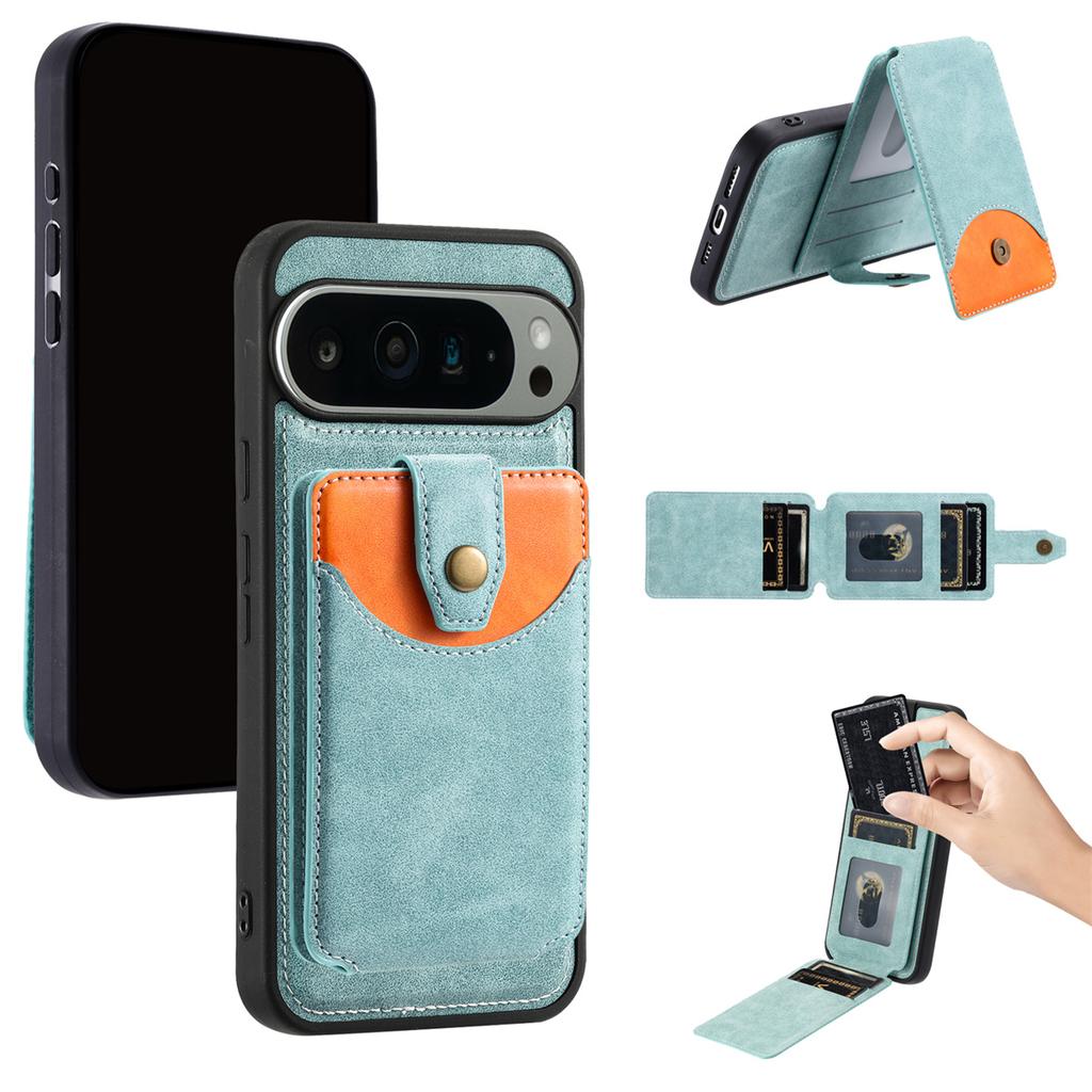 Google Pixel Case: Magnetic Wallet Cover for Pixel 6A-9 Pro XL - Stand/Wireless Charge (6 Colors)