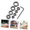3-16mm Drill Stoper Collar Set with Hex Wrench Bit Positioner Drill Stop Ring  Woodwork Tools
