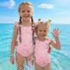 Mädchen Einteiler Badeanzug Sternenprint Ärmellos Sommer Badebekleidung Kinder Strandbekleidung Pool Badeanzug für Kleinkinder und Kinder