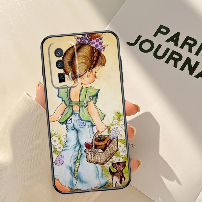 Sarah Kay Girl Case For Xiaomi 14 15 Ultra 13T 14T 15T 17 Pro Max POCO X7 X5 X6 Pro F5 F6 F7 F8 Pro Coque