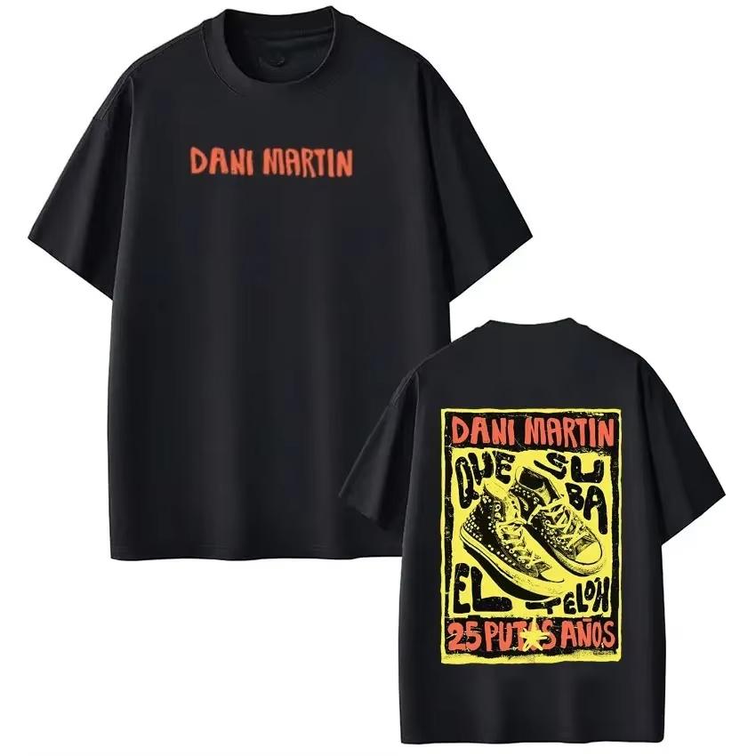 Summer 2026 BestSelling Outdoor Casual Trendy Unisexs ShortSleeved TShirt with Theme of Spanish Rock Singer Dani Martn
