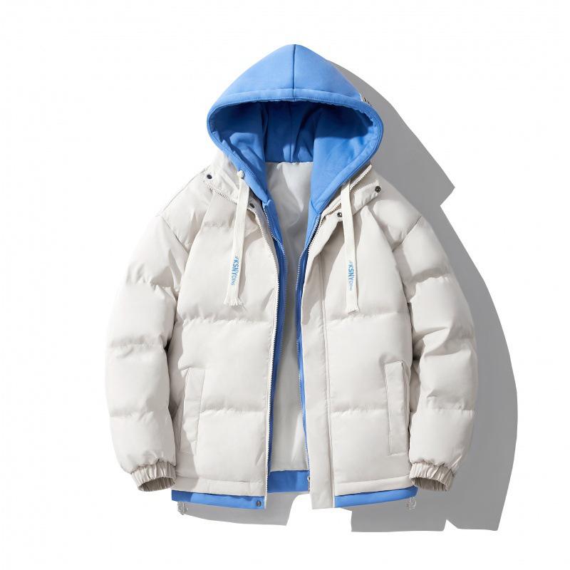 

Trendy 2025 Winter Men s Hooded Cotton Jacket: Loose-Fit, Stylish, Dual-Layer Design for Couples. XXXL