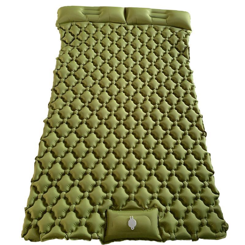Double Inflatable Camping Mat: Portable, Moisture-Proof Air Mattress for Outdoor Adventures and Beach