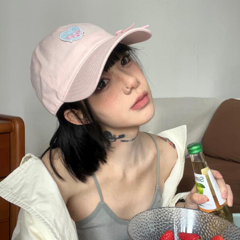 Stylish Mint Green Duck Bill Cap With Bow For Women Comfortable Cotton Spring Hat