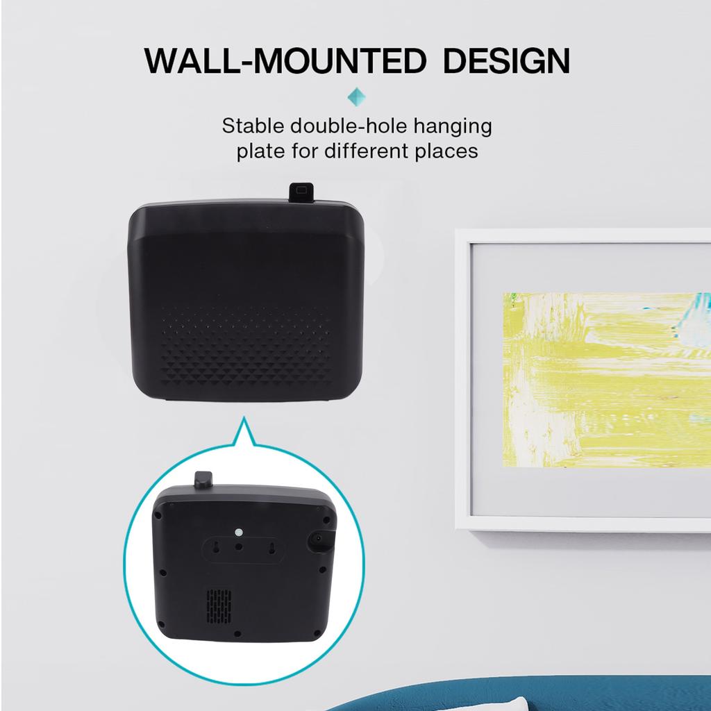 Aroma Diffuser 800ml Bluetooth Aromatherapy Machine SPA Oil Diffuser Air Fresheners for Toilet Hotel Office 100‑240V Black EU Plug