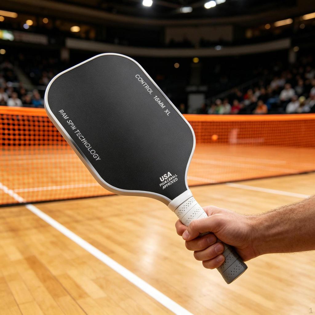 Pickleball Paddle Portable Carbon Fiber for Kids Indoor Outdoor Use Exercise white