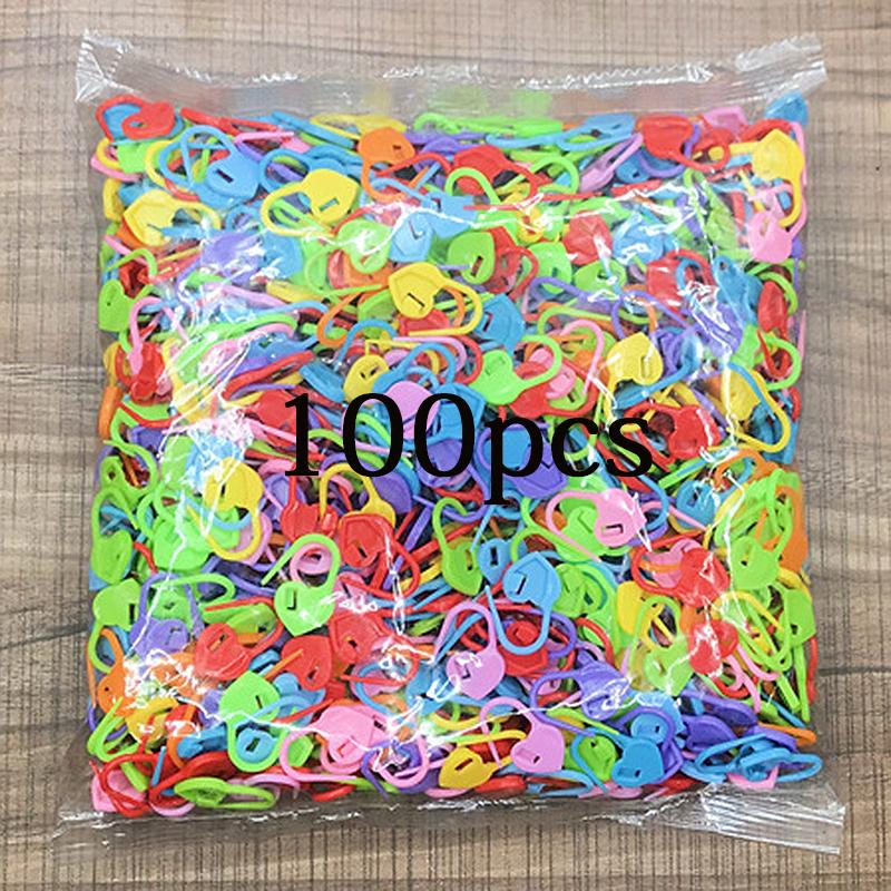 Mix Color Plastic Knitting Tools Mini Resin Small Clips Pins Locking Stitch Markers Crochet Sewing Needle Clip Hooks Accessories
