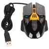 Wired Mouse Ergonomic RGB Backlit Adjustable DPI 7 Programmable Keys Gaming Mouse for Gaming Office Study Black