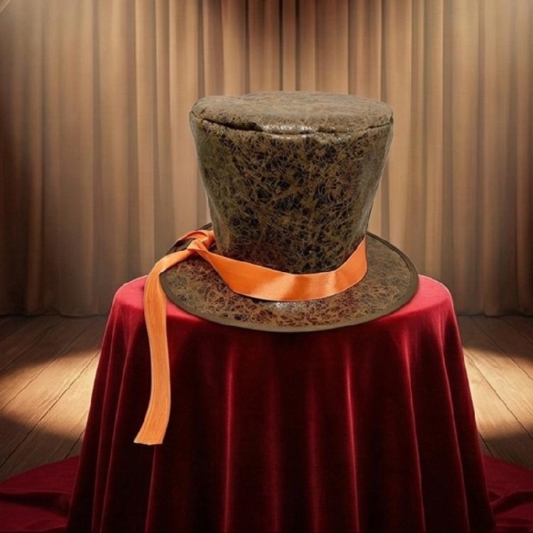 Top Hat Jazz Era Cabaret Hat Lightweight Cotton Blend Suitable For Parties Costume Event