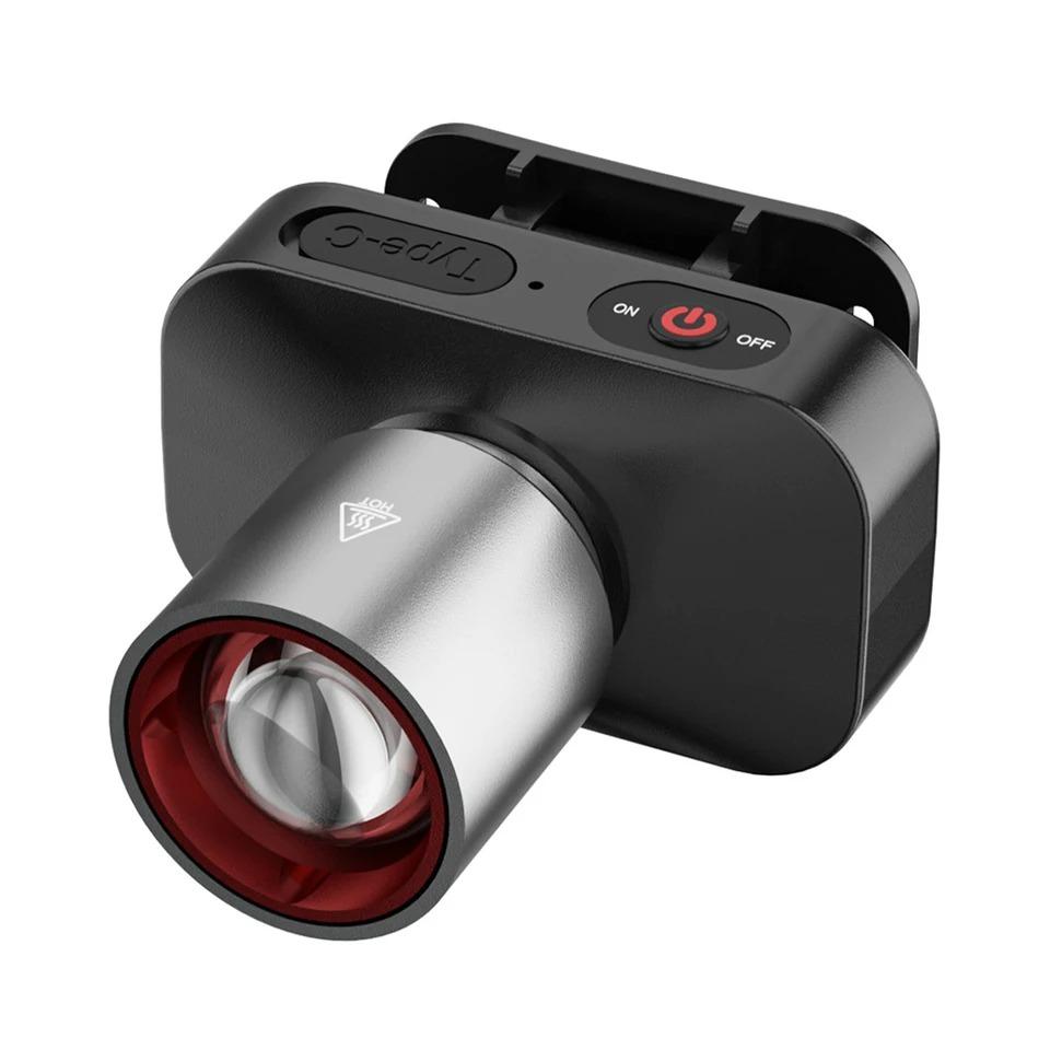 

Сильный светодиодный налобный фонарь, супер яркий зум-фонарик, перезаряжаемый через USB, долговечный уличный рыболовный фонарь