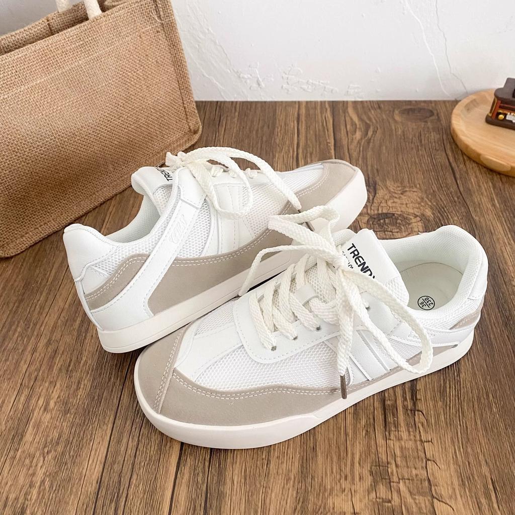Platform white shoes women's 2025 new autumn platform heightening versatile casual sports board shoes lightweight breathable board shoes