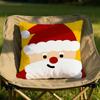Christmas Illustrations Cushion Cover Soft Reversible Durable Pillow Cover MultiScene Use for Home Car Daily Comfort