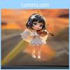 Acrylic Angel Violinist Car Pendant With Elegant Minimalist Design For Interior Decor