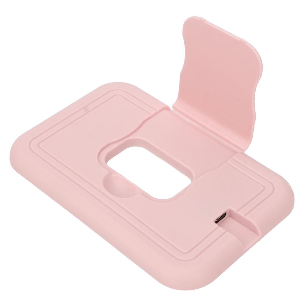 Travel Wipes Warmer Portable Thermostat Temperature USB Fast Heating Wipes Warmer for Car Use Pink