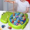 Imitation Magnetic Dinosaur Fishing Plate Toys Play Rod Game Toys For Children Baby Montessori With Rod Kids Educational Gift