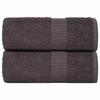 VidaXL Washcloths 2 Pcs Anthracite 15x21 Cm 360 G/m² 100% Cotton, Towel, Dishcloth, Dish Towel, Towel 136669