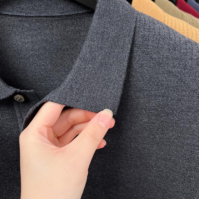 JOW Men's Cashmere & Silk Blend Polo Sweater