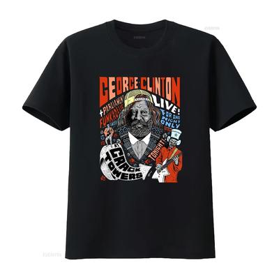 Vintage George Clinton Live T-Shirt Parliament Funkadelic Konzert Rockband Musik vintage Gewaschen Atmungsaktiv Designer-Kleidung