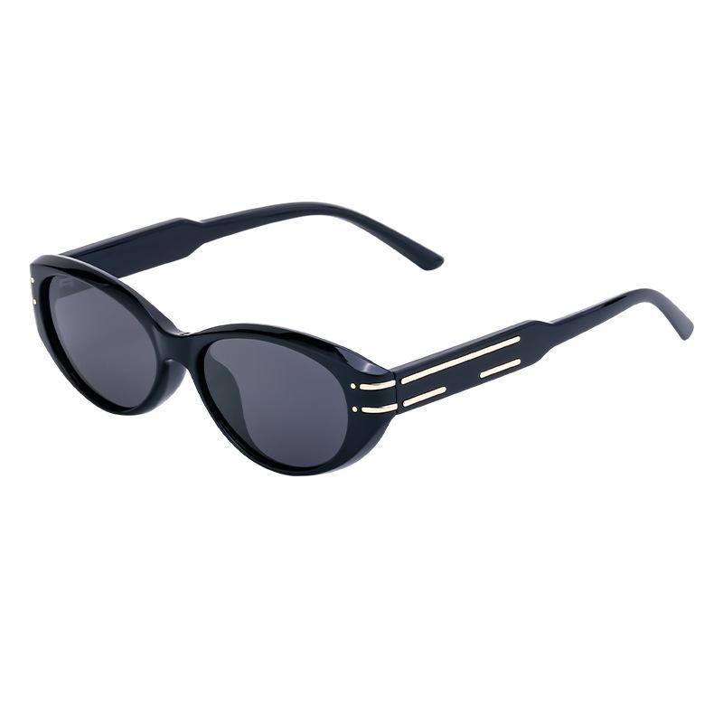 JYL TS Women's Korean Oval Polarized - Unique Street Style Sun Shades DL-D7529