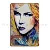 Portrait Of Nicole Kidman Metal Sign Sign Wall Plaque Design Wall Decor Custom Tin Sign Poster