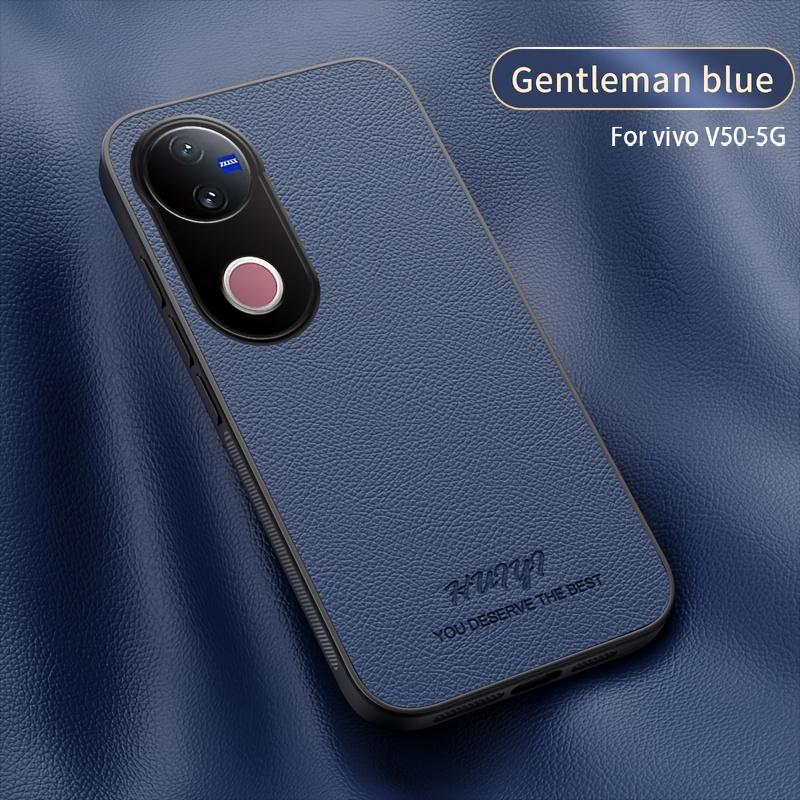 For VIVO V50 V40 LITE Case Luxury Leather Matte Business Style Case For VIVO V50 V40 Pro Shockproof Bumper Funda