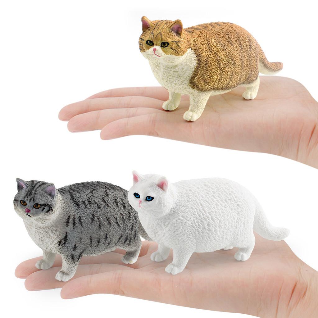 Siamese Cat Animal Model Pvc Decor For Kids Educational Playroom Collectible Toy