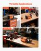 Drill Bits Sharpener MR-13A, 3-15mm Drill Bit Grinder Sharpener with 95°-135° Adjustable Point Angle, 4600RPM High Speed Re-Sharpening Machine with 13