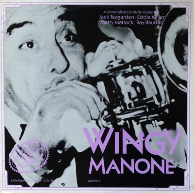 LP Record WINGY MANONE - Wingy Manone Vol 4 NO1073384 Little Gem Reco Scandinavi Jazz Used