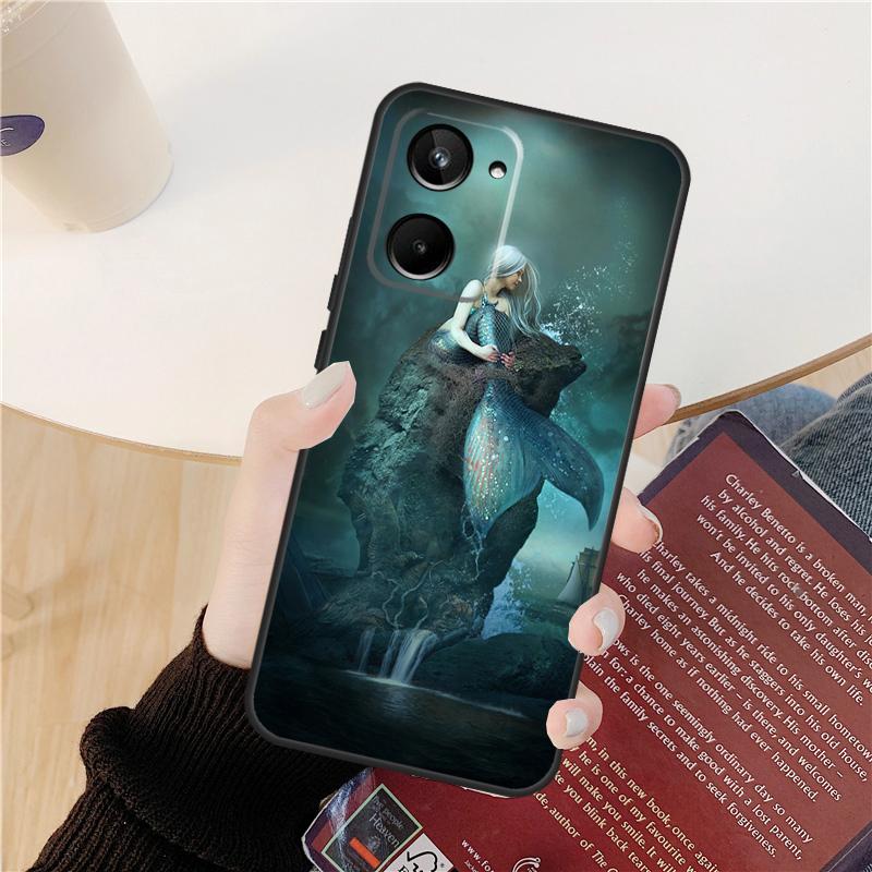 Mermaid Case For Realme C55 C75 C67 C61 C53 C51 C21Y C25S 10 11 12 13 14 Pro Plus GT 6T 6 5 GT7 Pro