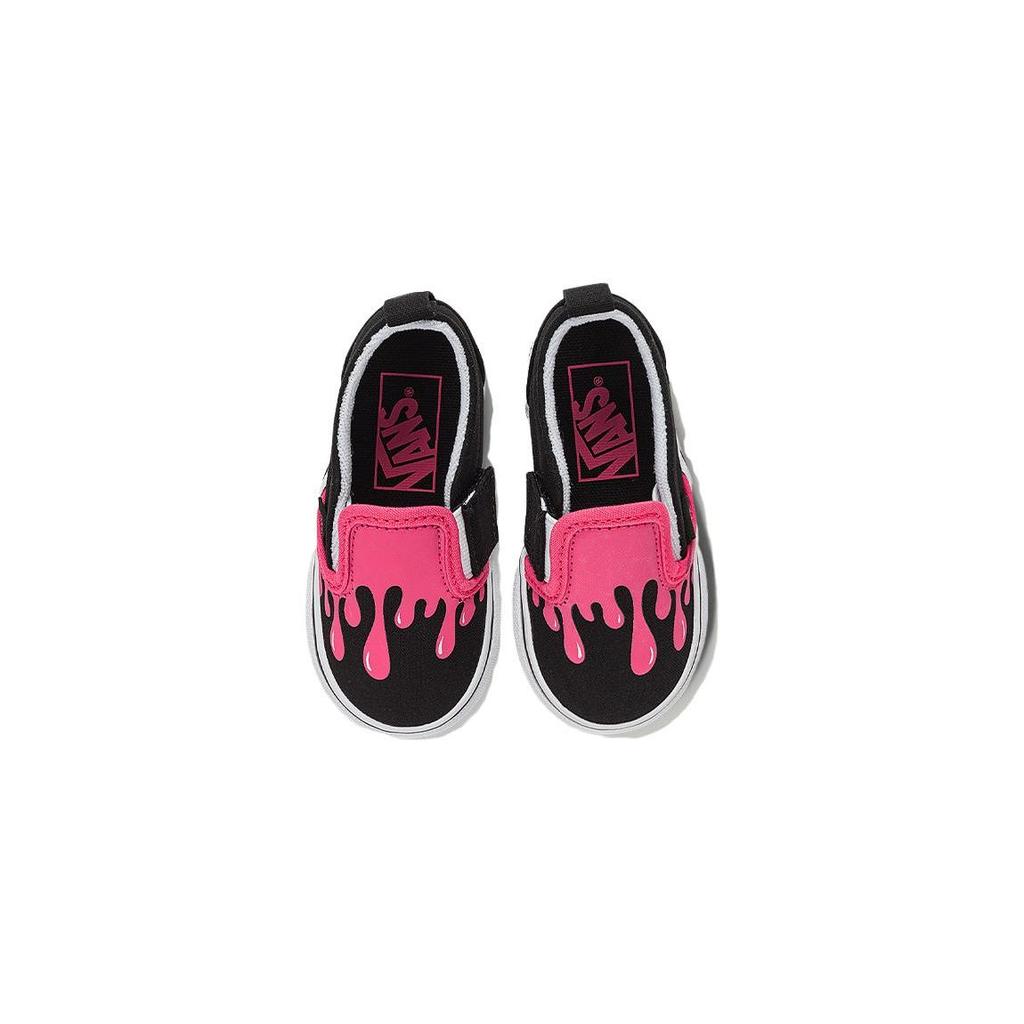 Vans Slip-On Comfortable Versatile Shock-Absorbing Durable Low-Top Walking Shoes Baby Shoes Black VN000UBSB9P