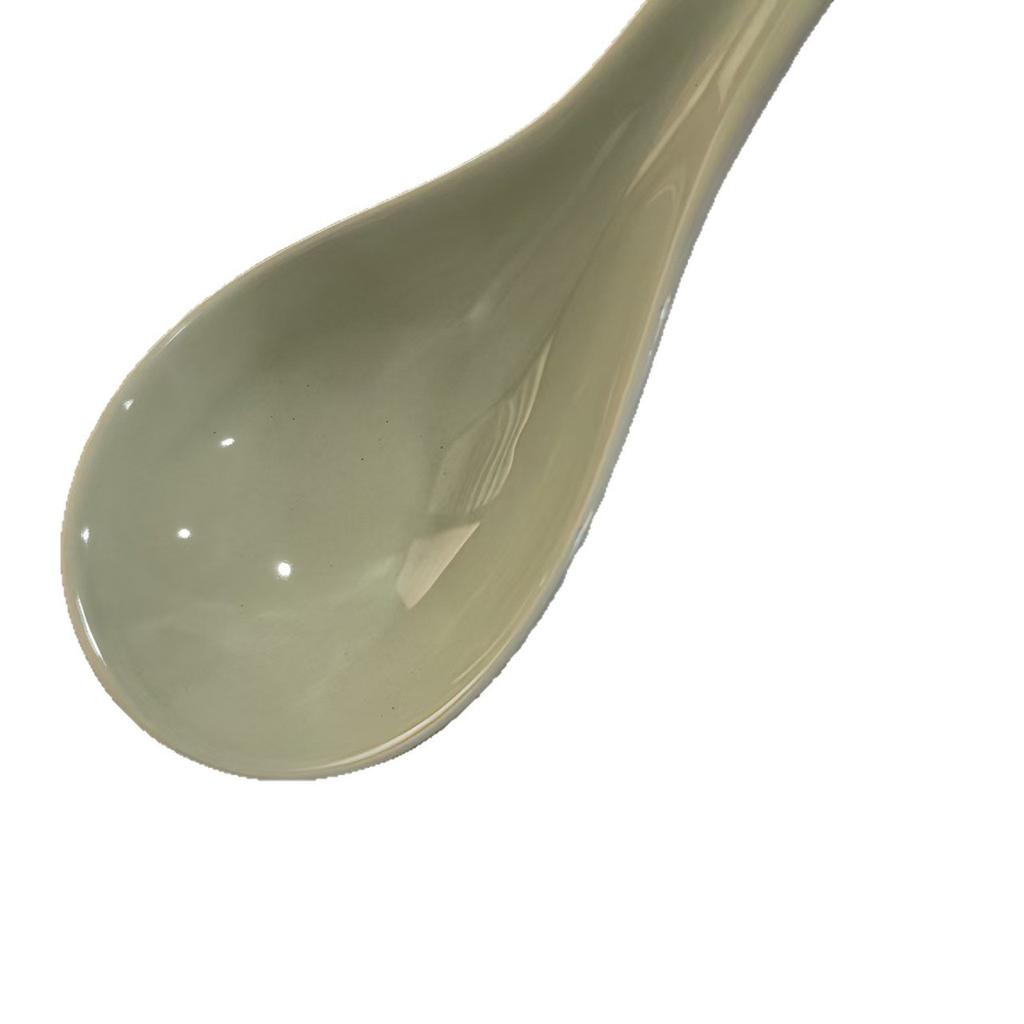 Household Cream Style Large Spoon Spoon Spoon High Value Two Curved Cream Style High-End Exquisite Spoon
