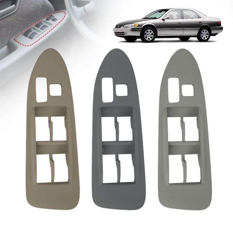 74232-AA030-E0 74232AA030E0 Window Switch Bezel Cover For Toyota Camry CE LE XLE 1997 1998 1999 2000 2001 Grey/Tan/Sage Replace
