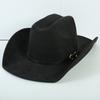Popolare cappello western da cowboy in camoscio stile europeo e americano per uomo e donna, semplice e alla moda, a tesa larga, cappello jazz