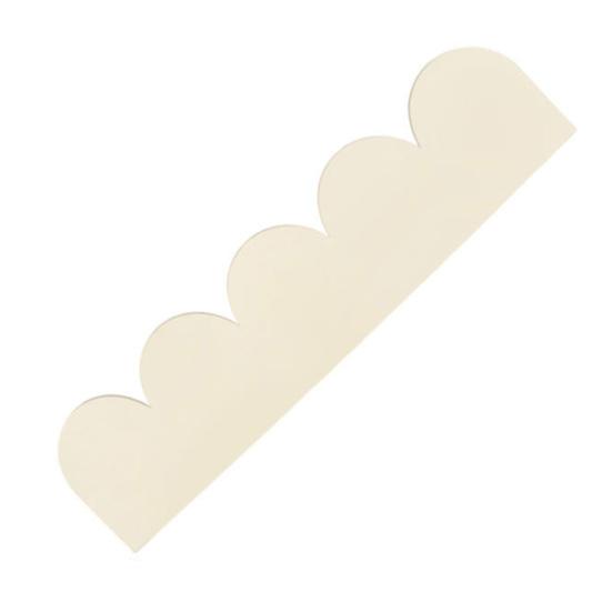 10 Stück Unfertige Dekorative Holzleisten mit Muschelkante DIY Zierleisten für Schrank Fenster Regal Tür Möbel Wand