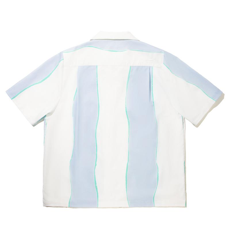 Li Ning X Insulaire Breathable Versatile Color-Block Casual Short Sleeve Shirt Men shirts ASHV267-1