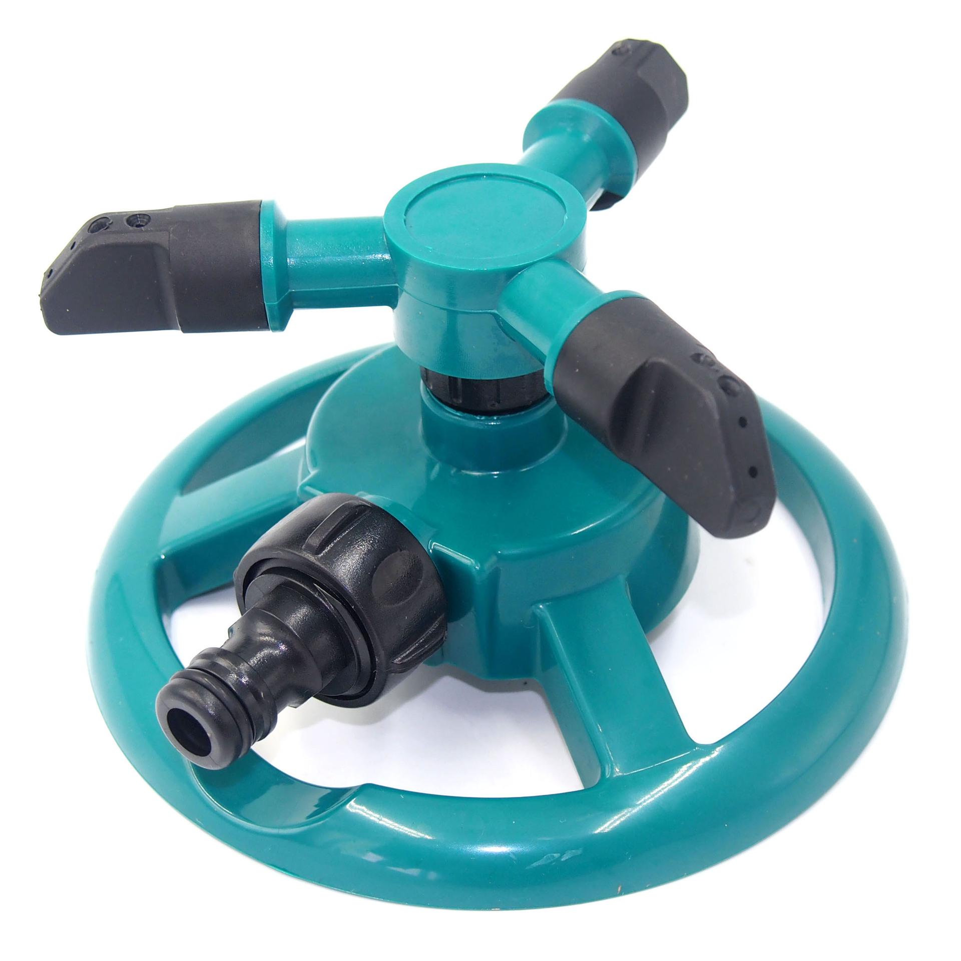 

360° Rotating Three-Prong Garden Sprinkler & Lawn Watering Sprayer зелений