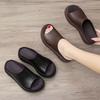 Thick-bottomed Muffin Cool Slippers Summer New Outer Wear High-heeled Non-slip Slope and Casual One-word Slippers