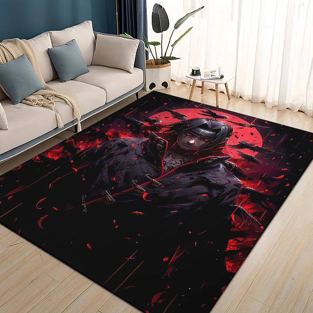 HOT Kreskówka I-Itachi 3D Japonia Anime Dywan Dywanik do Salonu Sypialni Dekoracja Domu, dla Dzieci Zabawa Antypoślizgowy na Sofę Wycieraczka