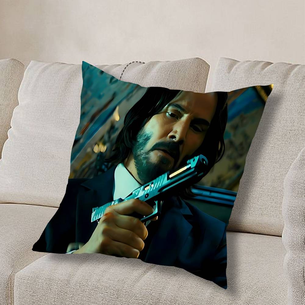 top assassin J-John Wick Pillow Case Sofa Living Room Bedroom Headboard Backrest Cushion Square Cushion Nap Time