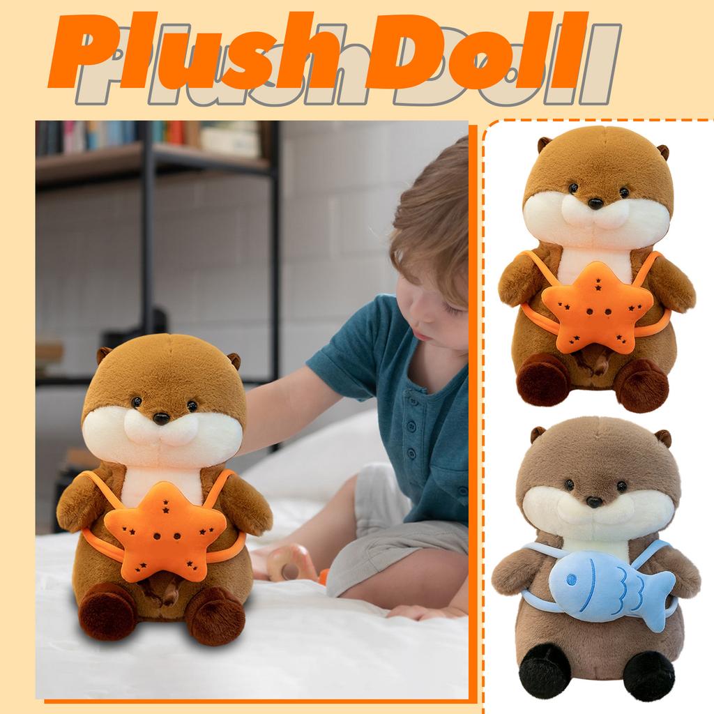 Cute Water Lazy Plush Toy Children's Pillow Backpack Plush Toy (without Label)