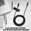 DC Plugs Cable 19V 65W PD Induction Chip USB to DC Cable 4.5mm x 3.0mm Output for HP TYPE C