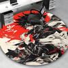 1pc Anime Design Round Carpet Demon Slayer Theme, Office Chair Mat, Non Slip Rug for Home Decor, Gift, Office, Living Room, Bedroom