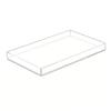 Clear Acrylic Bathroom Organizer Tray Handmade For Counter Storage Toiletries Toothpaste Toothbrush Holder And Cotton Pads