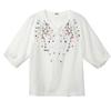 2026 Summer Embroidered Cotton-Linen Top for Slimming and Covering, Ideal for Middle-Aged and Elderly Women