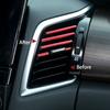 10pcs Universal Car Air Conditioner Outlet Decorative U Shape Moulding Trim Strips Decoration  Styling Car Accessories Interior