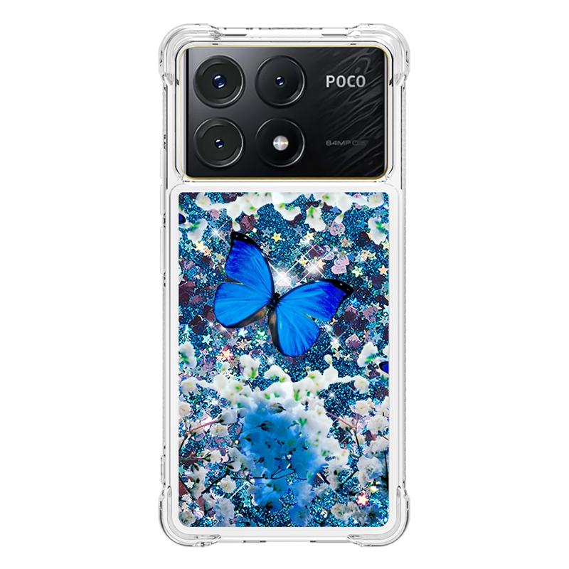 X6 Pro Case On For Fundas Xiaomi Poco X6 Pro Cover Glitter Dynamic Liquid Case For Xiomi Xiaomi PocoX6 X 6 Pro Phone Cases Etui